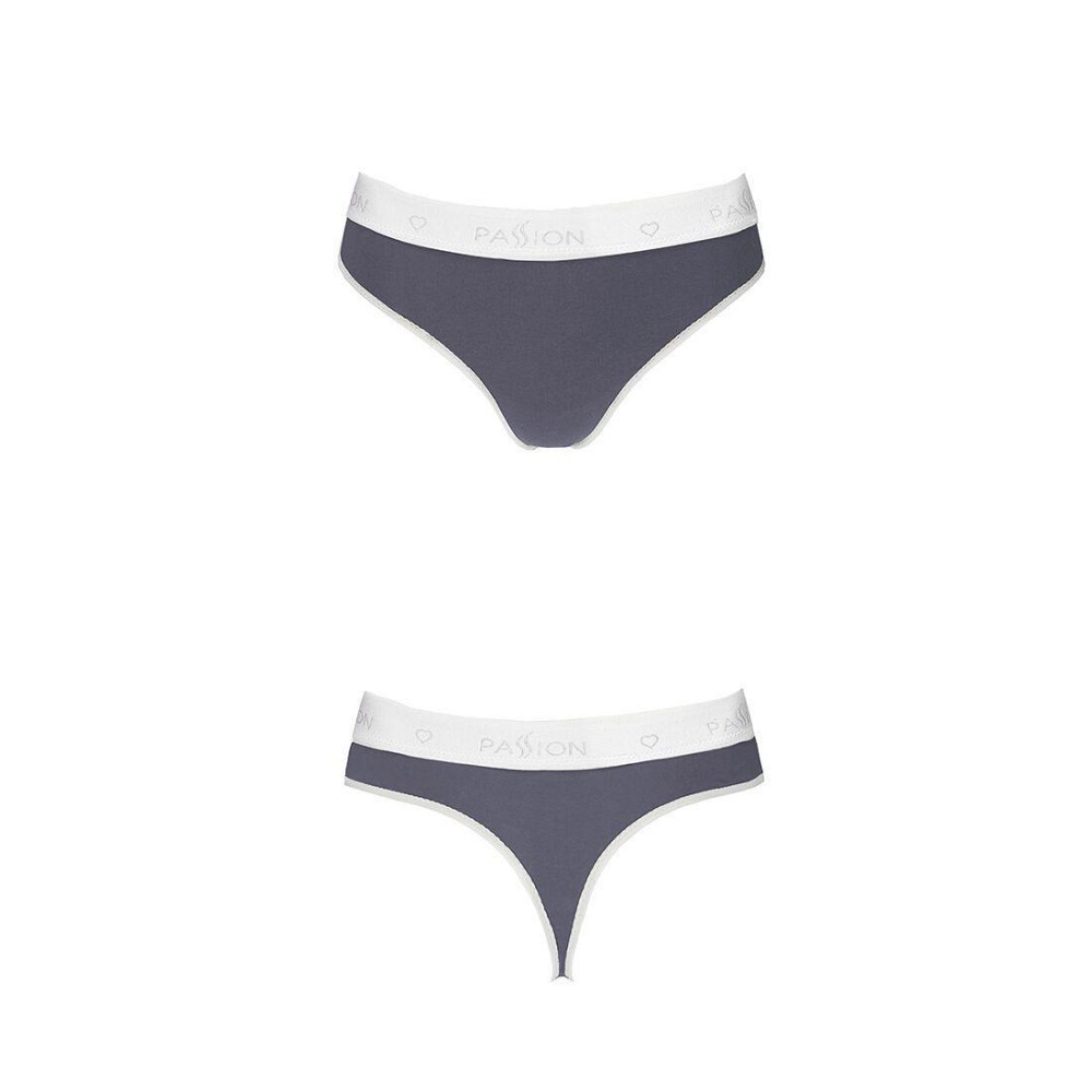 Спортивні трусики-стрінги Passion PS007 PANTIES S, dark grey Sex Aura Київ - фото 4