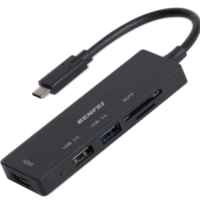 Концентратор картридер Benfei USB-C Hub Луцьк - фото 1