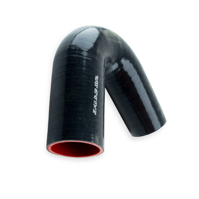 Патрубок кут d-57 L-150*150 45град. силікон універсальний Мукачево - фото 1