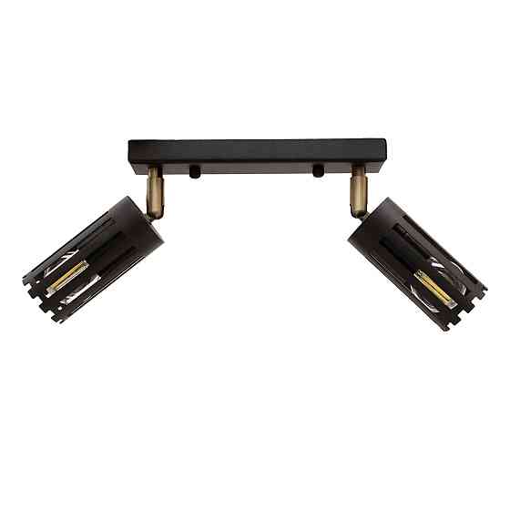 Светильник потолочный MSK Electric Teramo спот поворотный на два плафона NL 18050-2 BK Одесса