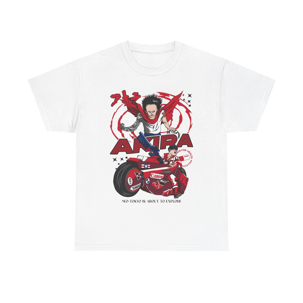 Футболка чоловіча з аніме принтом Акіра Аніме Ретро Нео оверсайз (S/M/L) Чорний AnimeJ0494 Дніпро - фото 6