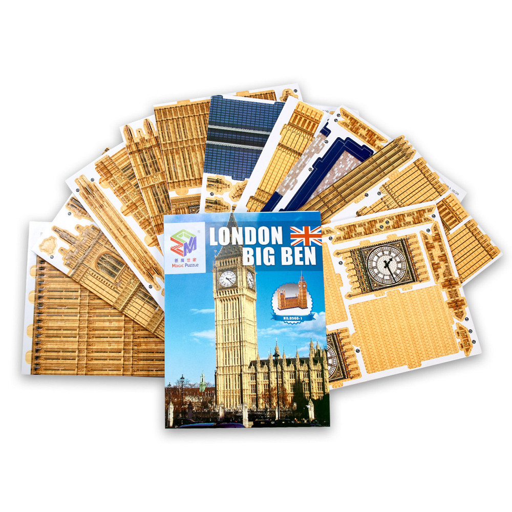 Величезні 3D пазли "Big Ben" Тривимірний конструктор-головоломка 63.8 см * 25 см * 47 см Кам'янець-Подільський - фото 5