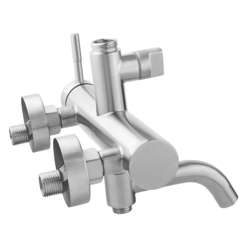 Душевая система универсальная Lidz Aria 1031 Nickel на три потребителя (с изливом) из нержавеющей стали Харьков - изображение 4