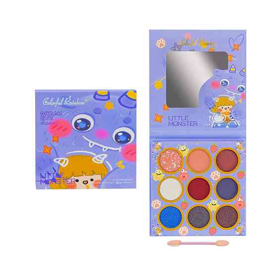 Детская палетка теней для век 2776/7/8/9, 9 цветов, аппликатор Винница