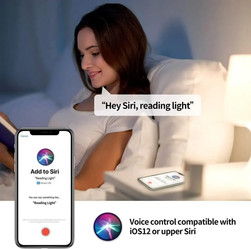 Умная светодиодная Wi-Fi лампочка AISIRER 9W (60W) E26, Smart Home, Голосовое управление, Alexa/Google/Siri Киев - изображение 7