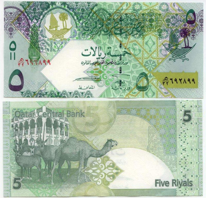 Катар / Qatar 5 Riyals (2008) Pick 29 UNC Полтава - изображение 1