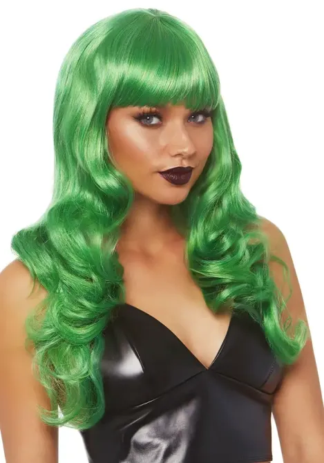 Хвиляста перука Leg Avenue Misfit Long Wavy Wig Green, довга, реалістичний вигляд, 61 см Львів - фото 1