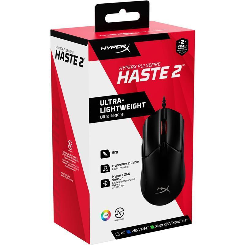Миша HyperX Pulsefire Haste 2 Black (6N0A7AA) Чорний Харьков - изображение 7