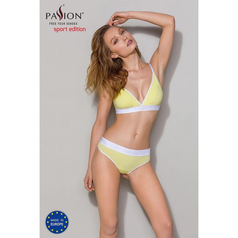 Спортивные трусики-стринги Passion PS007 PANTIES M, yellow Sex Aura Киев - изображение 3