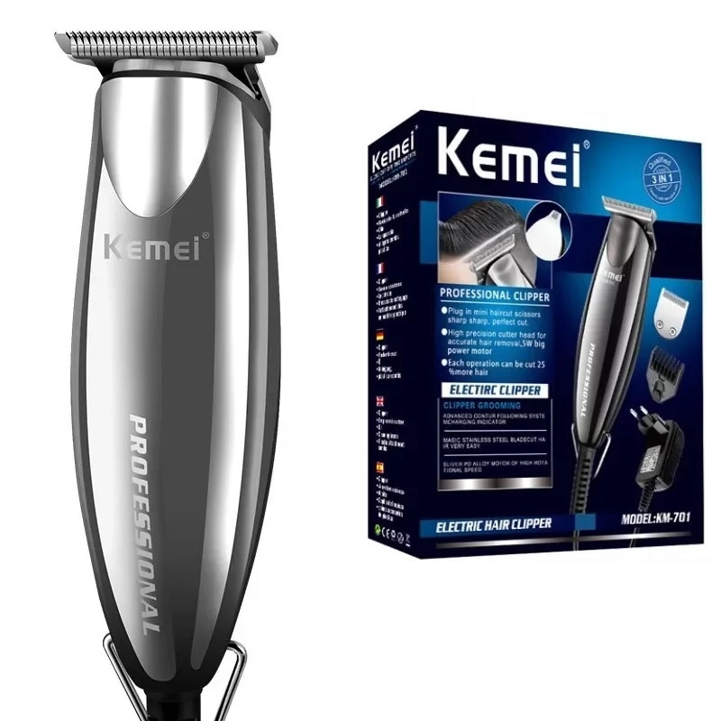 Профессиональная машинка-триммер для стрижки Kemei Km-701 (7 насадок) Винница - изображение 1