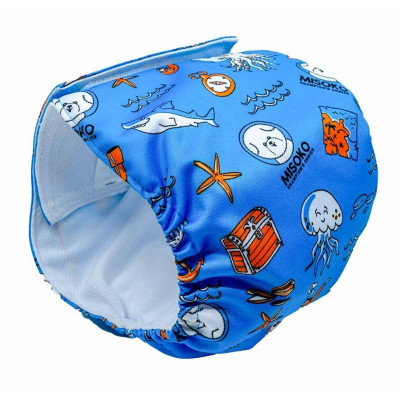 Підгузки для тварин MISOKO&amp;CO багаторазові для кобелів, з восьминогом, M 1 шт. блакитні (HAINMSK63955) Вінниця - фото 3