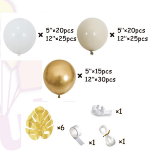 Набір повітряних кульок «Золота Монстера» для урочистості, латексні Кам'янець-Подільський - фото 2