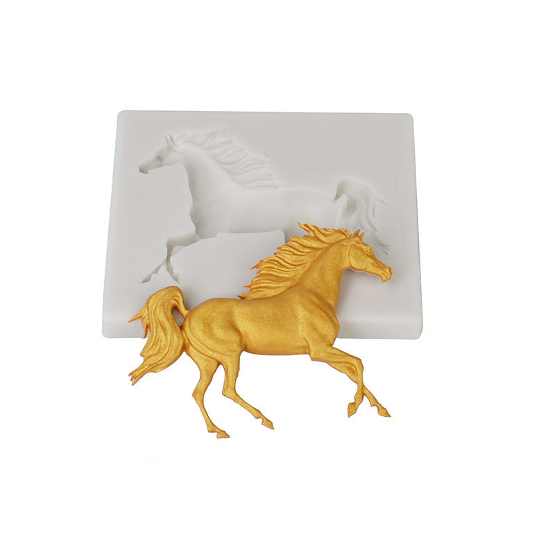 Молд силиконовый Лошадь 75 на 65 мм серый Киев - изображение 10