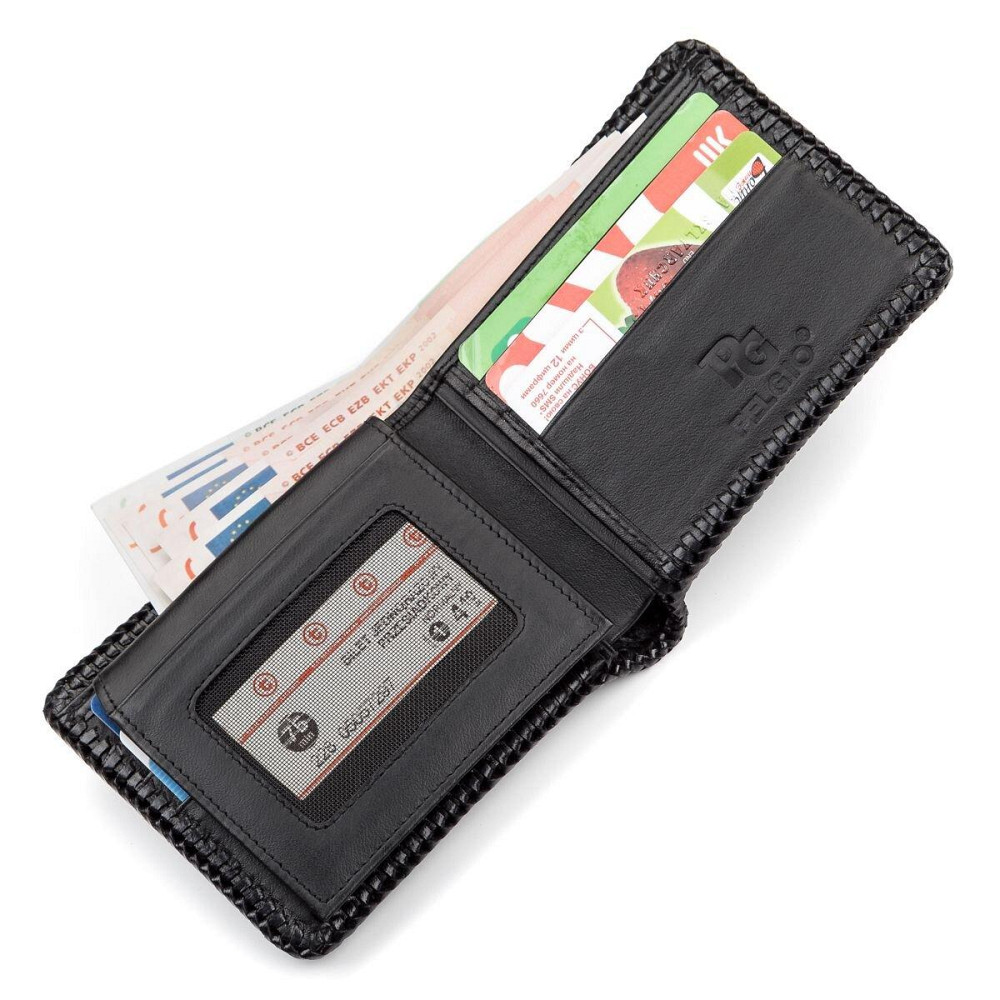 Портмоне CROCODILE LEATHER 18004 з натуральної шкіри крокодила Чорне Київ - фото 3