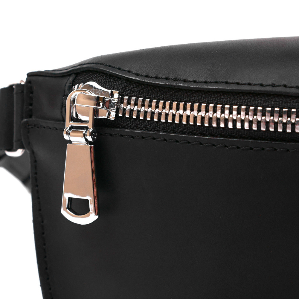 Стильная винтажная женская бананка Shvigel 16394 Черный Киев - изображение 5