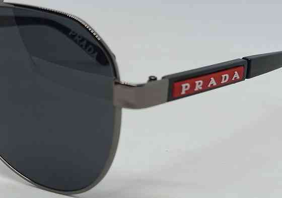 Брендові чоловічі стильні окуляри краплі чорні в сірому металі 2818 Київ