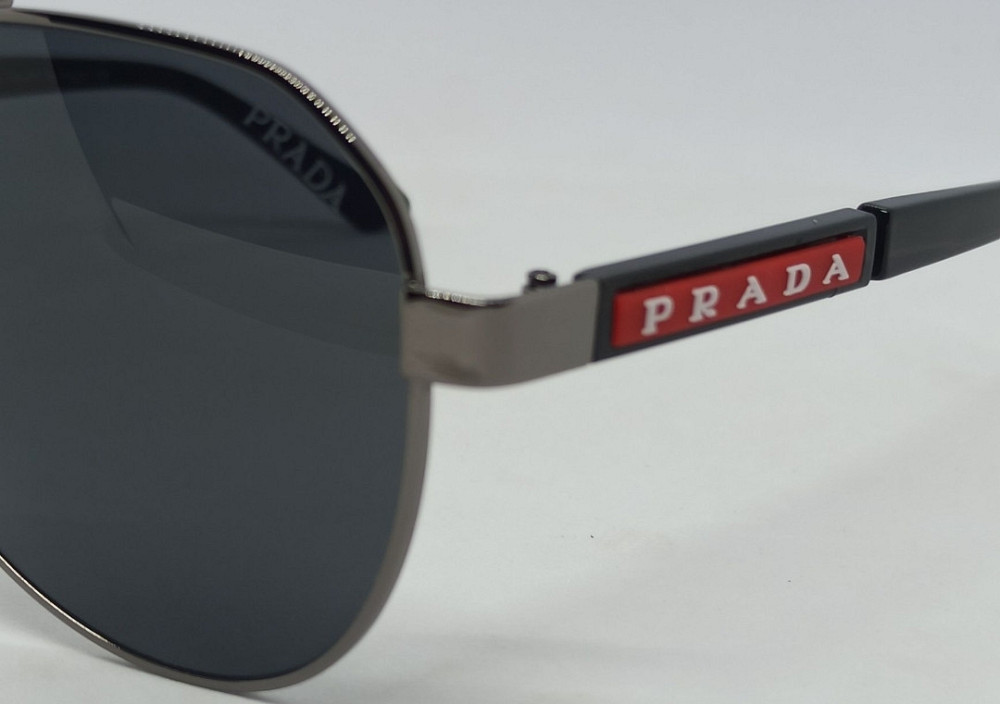 Брендові чоловічі стильні окуляри краплі чорні в сірому металі 2818 Київ - фото 6