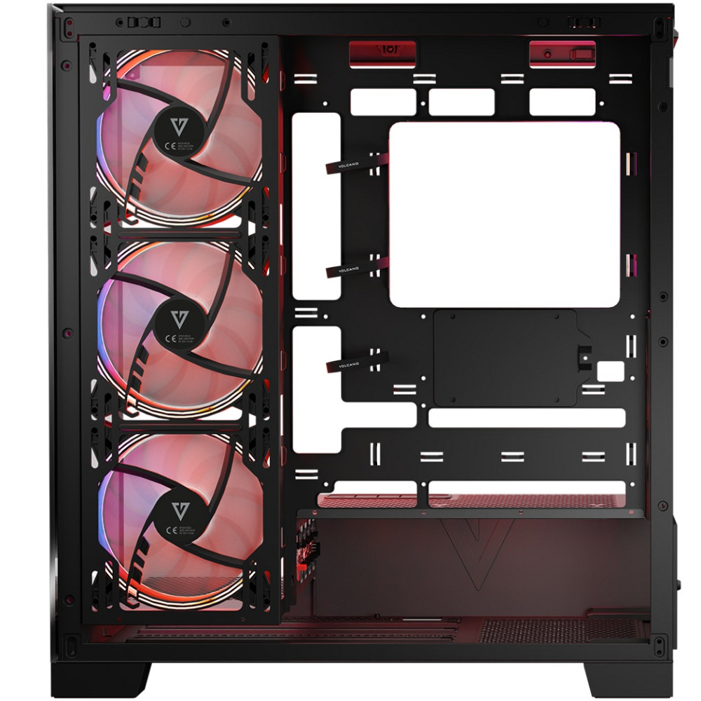 Корпус Modecom VOLCANO SPACE APEX ARGB 4x140mm fans MIDI USB 3.0x2+TYPE-C BLACK без БЖ ATX Вінниця - фото 14