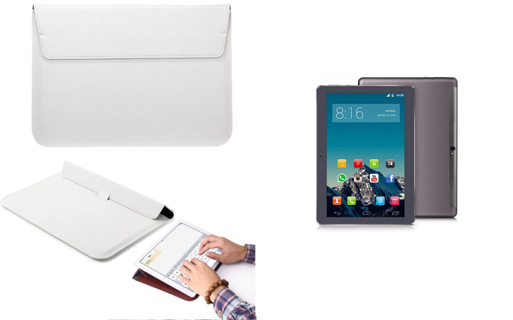 Чохол-конверт VitoCase для Yotopt W109 10.1 IPS Android 7.0, з функцією підставки для планшета Білий Київ - фото 1