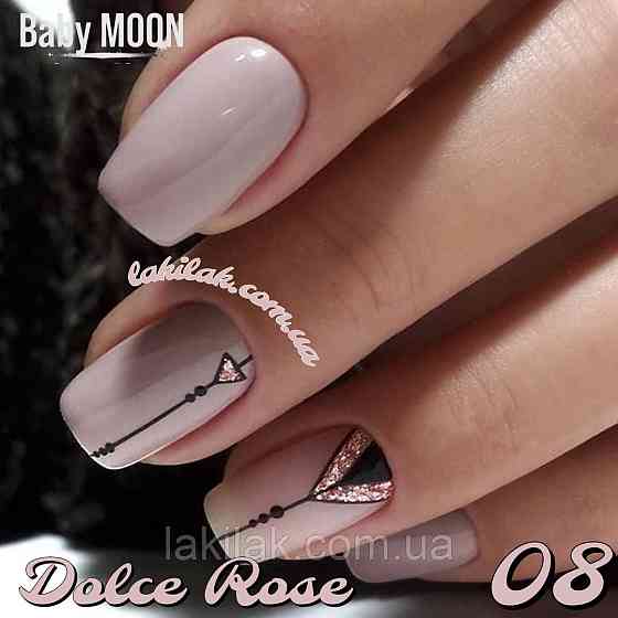 Гель-лак BABY MOON Dolce Rose №08 рожевий пудровий, 6 мл Херсон