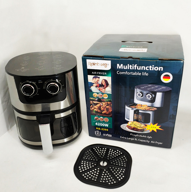 Мультипечь с функцией аэрофритюрницы и грилем, Сенсорная аэрофритюрница аэрогриль мультипечь для дома SF-67 Львов - изображение 9