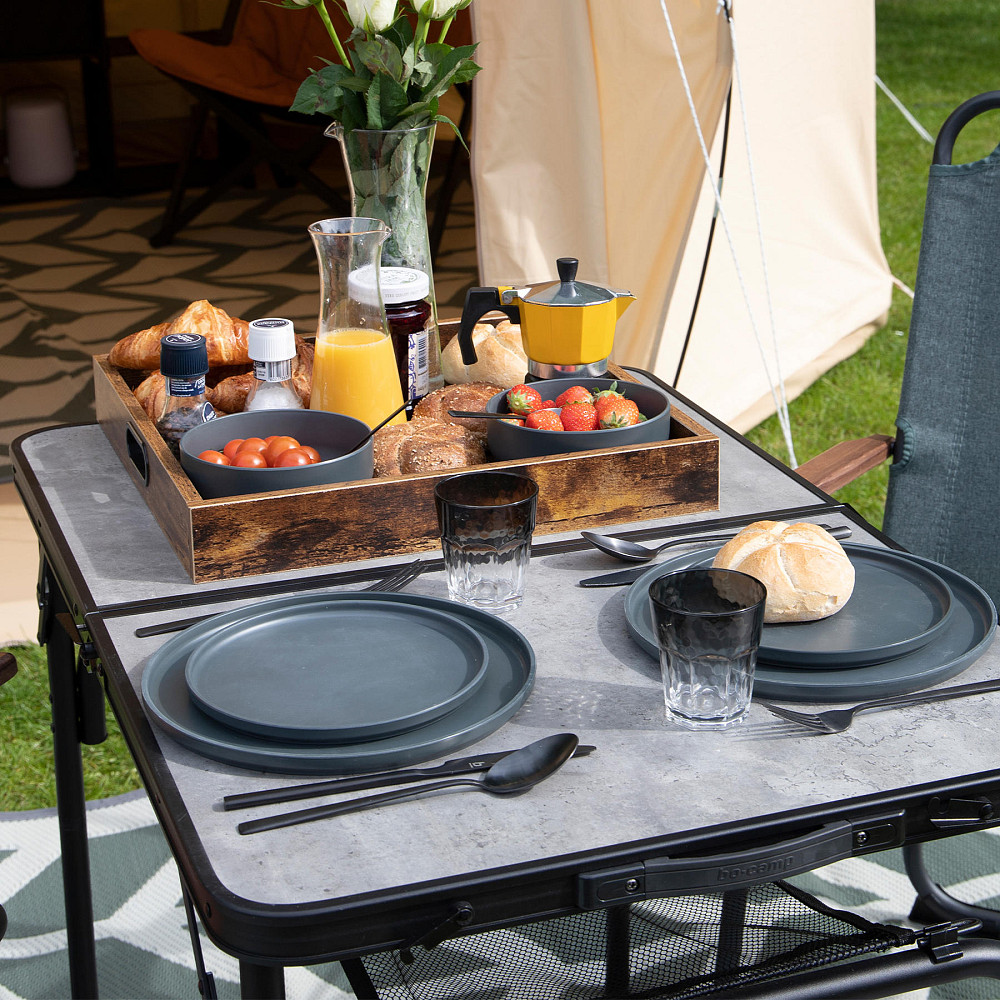 Стол Bo-Camp Northgate 120x60 cm Black/Grey (1404186) Винница - изображение 2