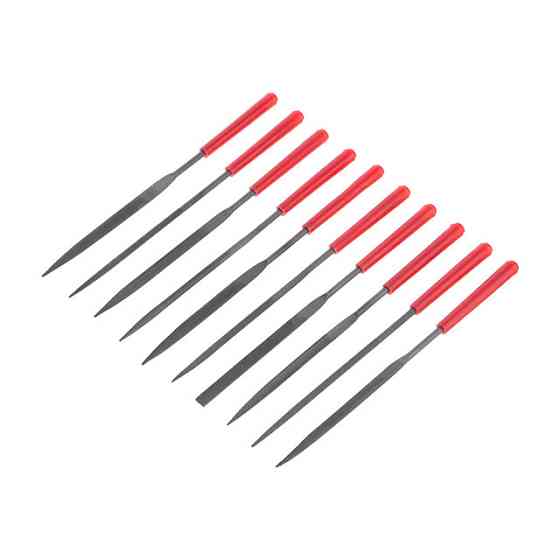 Набір надфілів, 10 шт., 140 мм INTERTOOL HT-3708 Київ