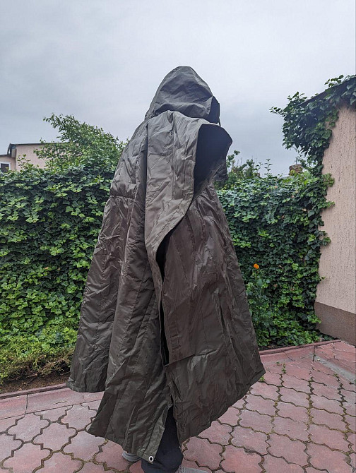 Антитепловізор пончо захист від тепловізорів, плащ від тепловізора дощовик пончо олива Днепр - изображение 7
