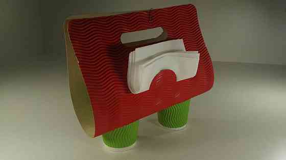 Кейс паперовий "Червоний" (25 шт) Харків