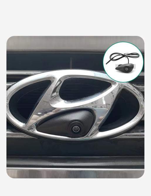 Штатна камера переднього вигляду QS-8128 AHD 720/1080 Hyundai front logo (29 х 68 мм) Size M Вінниця - фото 10