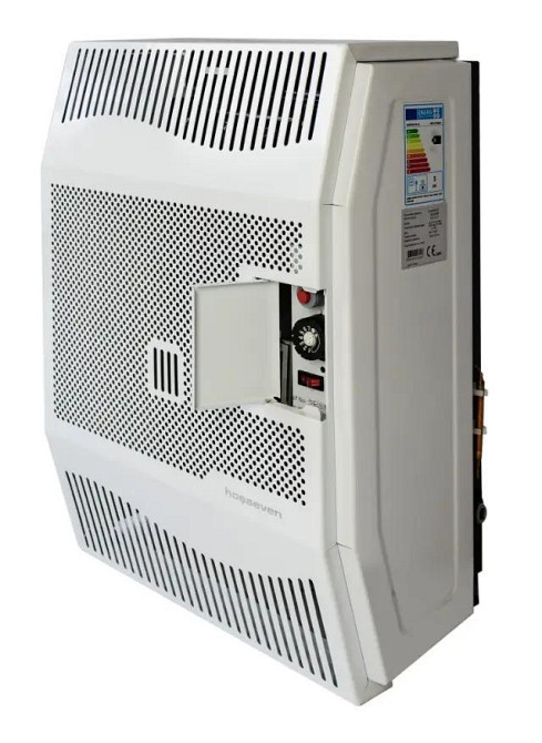 Конвектор газовий чавунний із вентилятором Hosseven HDU-5 DKV обігрівач 5 кВт до 50 м2 з італійською автоматикою EuroSit + димохід Тернопіль - фото 11