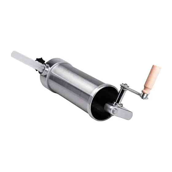 Вертикальный шприц для колбасы 2.5 л из нержавеющей стали шприц колбасный 4 насадки 16788-6 Киев