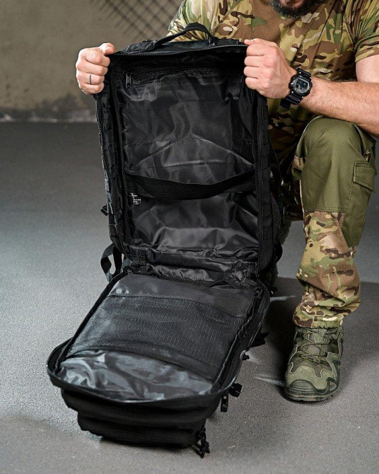 Тактичний рюкзак чорний ПП4721 Одеса - фото 7