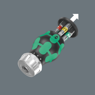 Отвертка с трещеткой Wera с магнитным держателем 1/4'' магазин с битами в ручке PH/SL/Torx 05008891001 Одесса - изображение 3