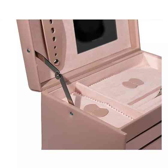 Скринька для коштовностей "Classico" на 4 віділення, рожева, 24х15х16 см Рівне