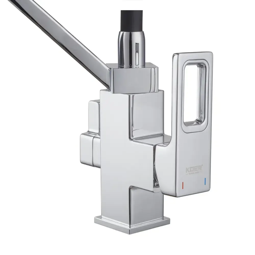 Змішувач для кухні Koer KB-72009-01 з виходом для питної води латунь/хром (KR5006) Чернівці - фото 8