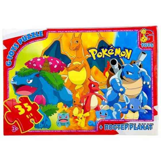 Дитячий пазл "Покемони" PM02 постер, 35 елементів Вінниця