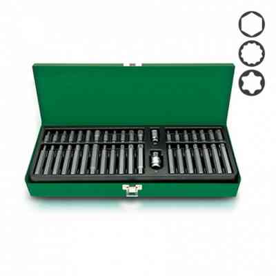 Набор бит Toptul 10мм HEX,TORX,SPLINE 40ед. (GAAD4002) Винница