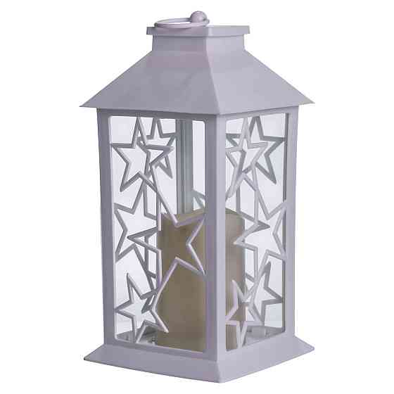 Ліхтар декоративний 14×14×30 (см) підвісний з LED підсвічуванням Білий CR-3-1 Київ