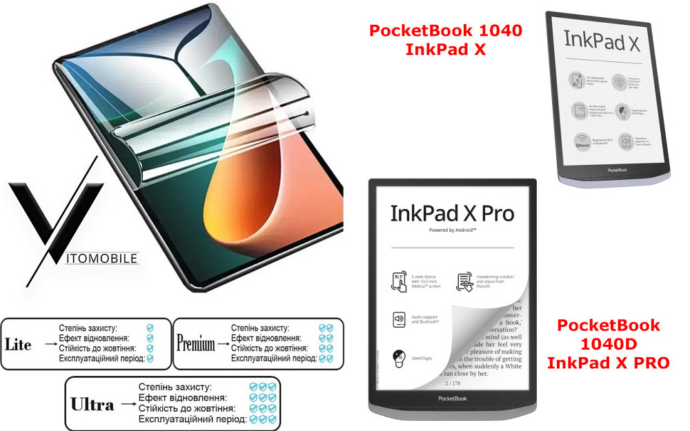 Полиуретановая пленка HyperClear Guard для PocketBook 1040, 1040 Pro Киев - изображение 1