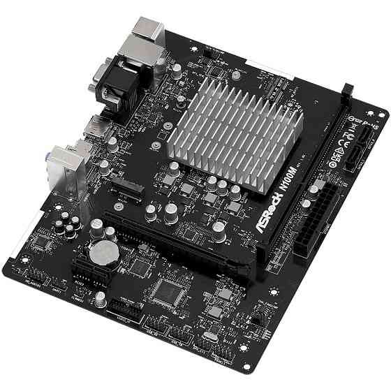 ASRock N100M (Quad-Core N100 3.4GHz, 1xDDR4 DIMM, VGA/HDMI/DP, 1*PCIe, 2xSATA, M.2, GLan, mATX) Винница