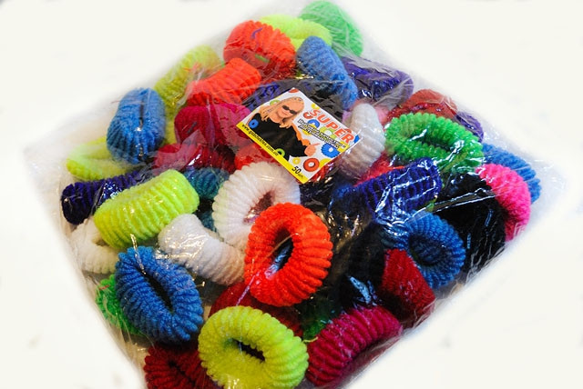 Гумочки для волосся кольорові махрові 50 шт Київ - фото 1