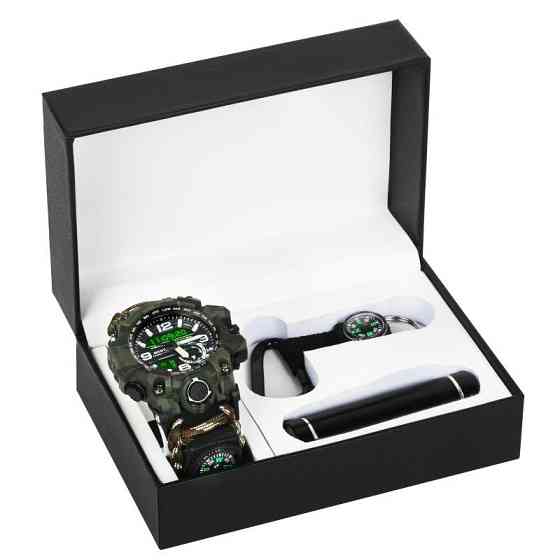 Мужские наручные часы Besta Box Military Light с компасом + подарочный набор Винница