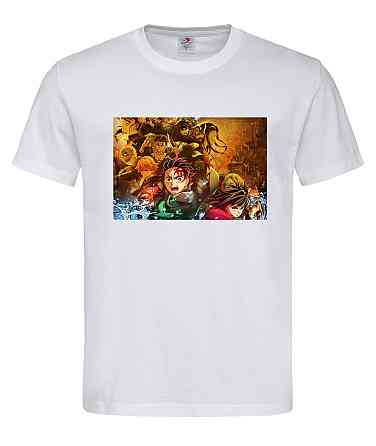 Футболка «Клинок, рассекающий демонов» — стиль для настоящих поклонников аниме Белый, XL Городище