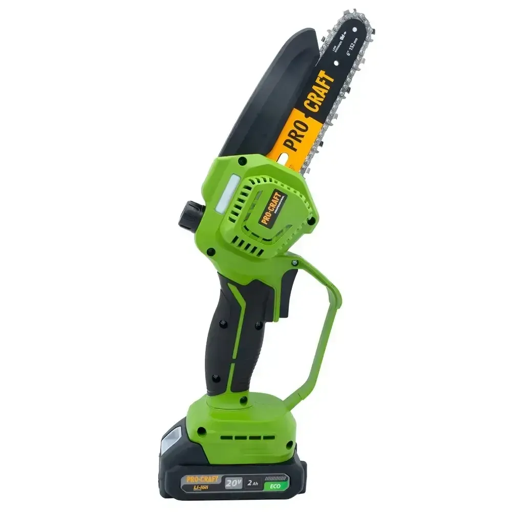 Акумуляторна міні пила Procraft PKA45,Міні ланцюгова пила з автозмащуванням ланцюга 1 АКБ 20 В 2 А. г,Міні пили безщіткові Львів - фото 3