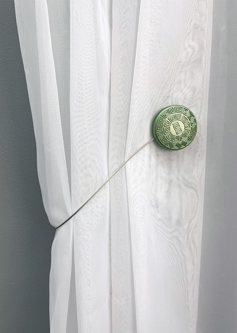 Магніти для штор і гардин Родос набір 2 шт Оливковий (81-127) Київ - фото 3