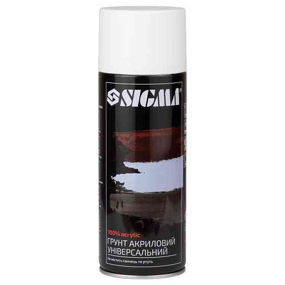 Sigma Грунт аэрозольный акриловый 400мл RAL 9010 белый SIGMA (2737511) Коломия