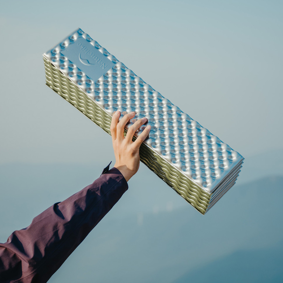 Килимок подвійний складаний IXPE Naturehike CNK2450WS044 алюмінієва плівка (200x120х1.8 см) Синій Київ - фото 5