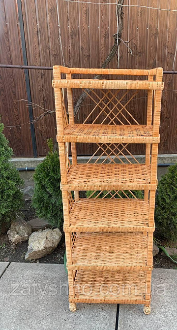 Полка плетеная  высокая из лозы Киев - изображение 3