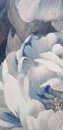 Шпалери вінілові на флізеліні Grandeco Anita 1,06х10 квіти півонії сині чорні Київ